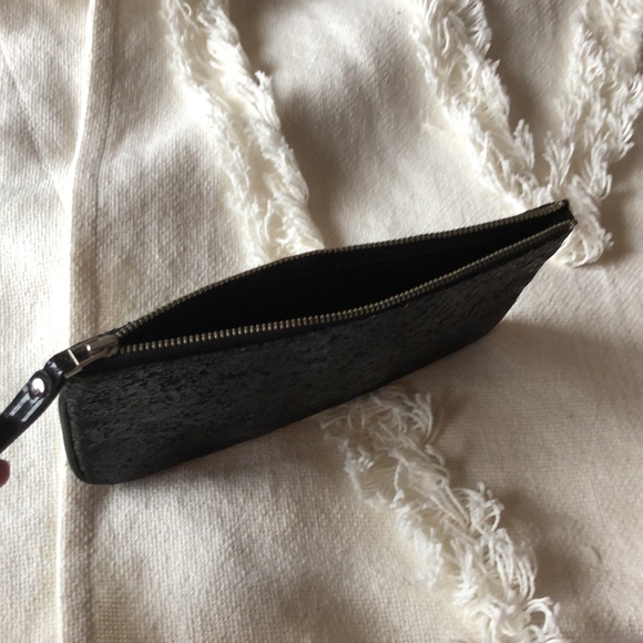 3 For $20 Black Glitter Wristlet Clutch - Picture 3 of 3